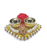 Haldi Kumkum Holders, Wedding Favor, Return Gift, Roli Chawal Platter, Handmade Kumkum Box, Birthday Gift, Home Decor,